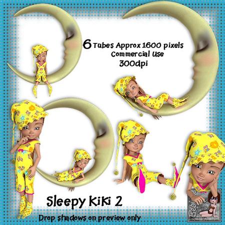 6 Sleepy Kiki 2 Poser Tubes