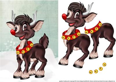 Rudolph the Red Nose Reindeer Card Front