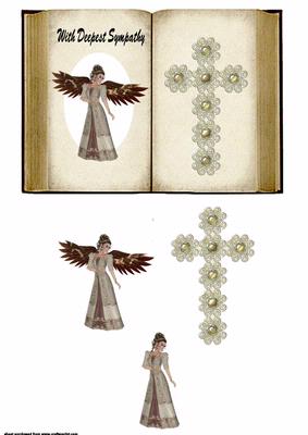With Deepest Sympathy Book with Angel