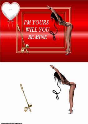 I'm Yours Valentine Card Front