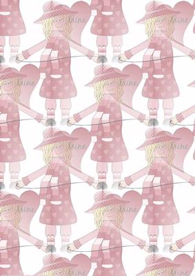 Be Mine Cute Girl Vellum