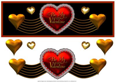 Be My Valentine Large Dl Card