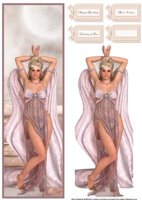 Sensual Lady Large Dl Card