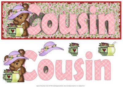 Cousin Country Bear Large Dl Card