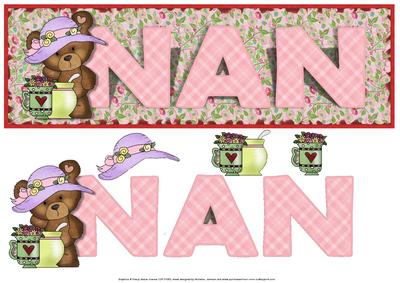 Nan Country Bear Large Dl Card