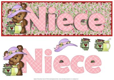 Niece Country Bear Large Dl Card