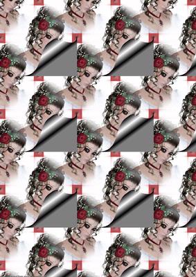 Background for Girl with Rose in Her Hair 2