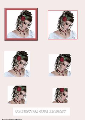Girl with Rose in Her Hair Pyramid