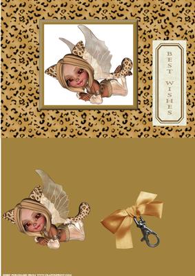 Leopard Skin Fairy Card Front