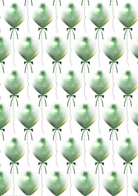 Green Balloons Which Match Green Ballerina