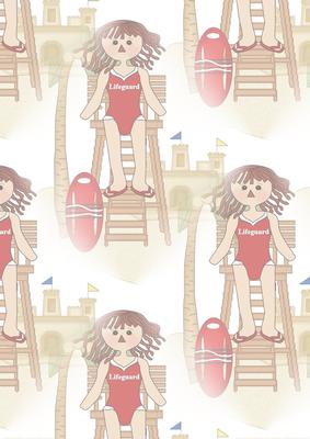 Raggedy Doll on Beach Vellum