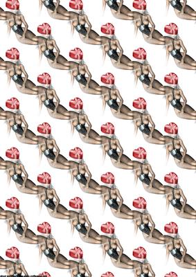 Topless Valentine Background