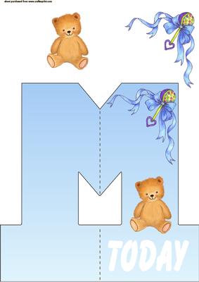 1st Birthday Shaped Card for a Boy
