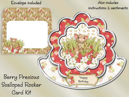 Berry Precious Scalloped Rocker Card Kit with Envelope