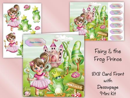 Fairy and the Frog Prince 8x8 Card Front Mini Kit
