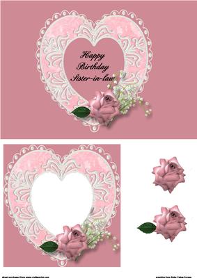 Hearts and Roses Sister-in-law