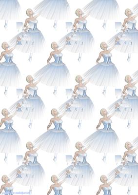 Ballerina and Balloons Vellum 1