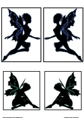 Fairy Silhouettes Toppers