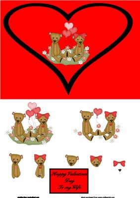 Valentine for My Wife Card Front