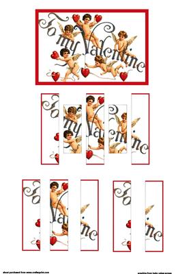 To My Valentine Cupid Valentine Stacker