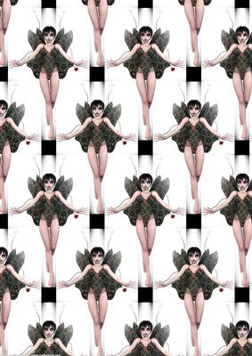 Black Lace Fairy Background