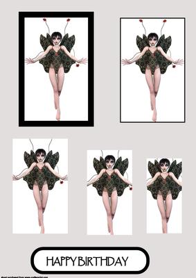 Black Lace Fairy Pyramid