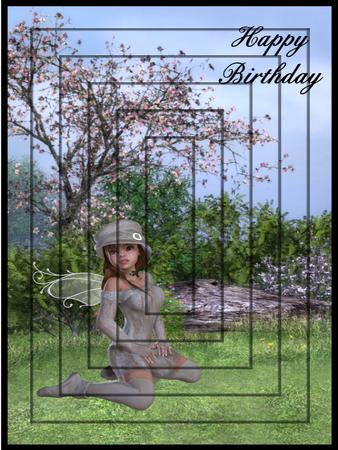 A4 Fairy Birthday Inverted Pyramid Kit