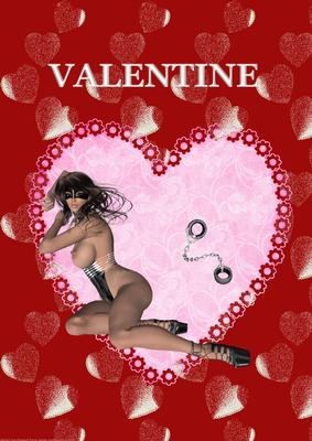 A4 Adult Naked Woman Valentine Card