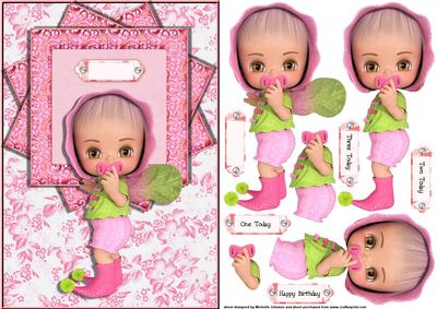 Toddler Elf Girl Card Front