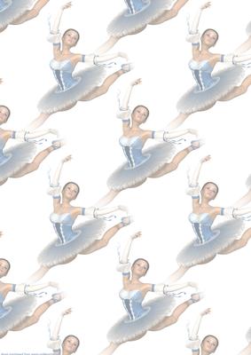 Beautiful Blue Ballerina Vellum
