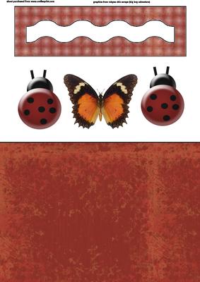 Ladybug and Butterfly Penny Slider