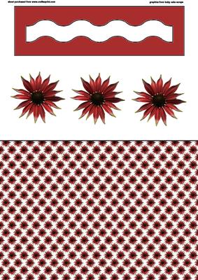 Red Spiky Flower Penny Slider