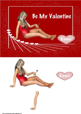 Be My Valentine Card Front
