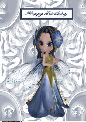 Flower Fairy A4 Card