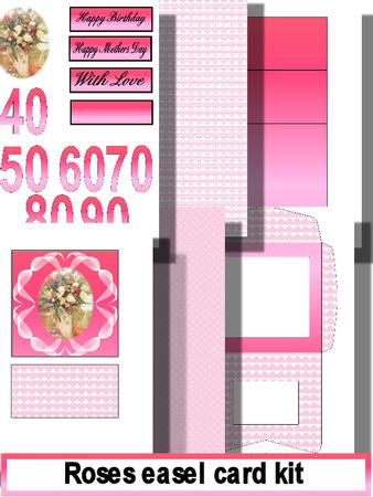 Roses Easel Card Kit