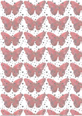 Butterfly and Heart Vellum