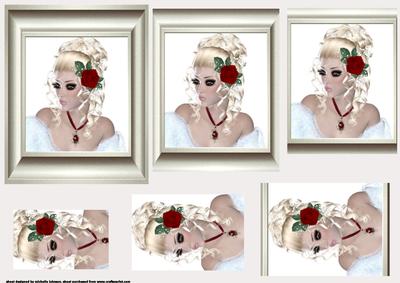 Girl with Rose in Her Hair 1 Pyramid