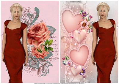 Valentine Elegant Lady Toppers
