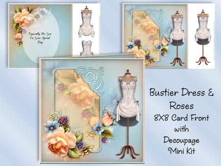 Bustier Dress and Roses 8x8 Mini Kit