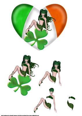 St Patricks Day Heart Step by Step