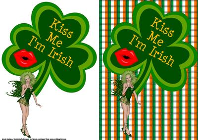 Kiss Me I'm Irish Card Front