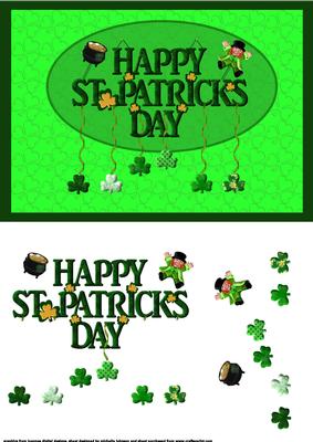 Springy St Patricks Day Card Front