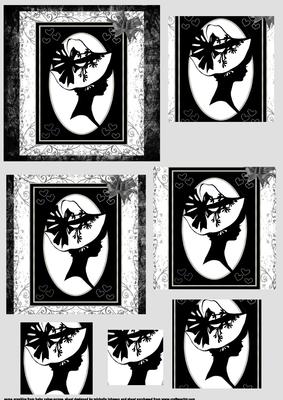 Silhouette Lady Pyramid