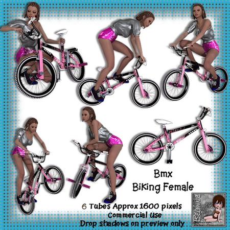 6 Bmx Biking Female Poser Tubes