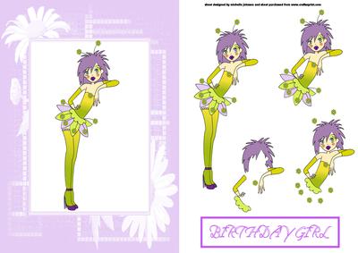 Cheeky Chic Lilac Card Front