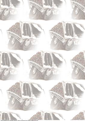 Grey Dump Truck Vellum