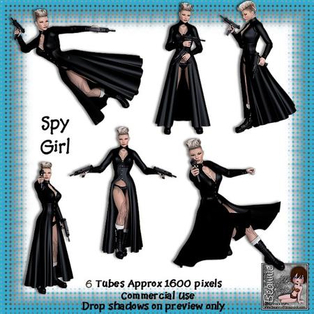 6 Spy Girl Poser Tubes