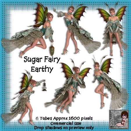 6 Sugar Fairy Earthy Poser Tubes