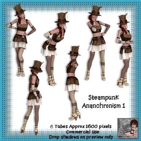 6 Steampunk Anachronism 1 Poser Tubes
