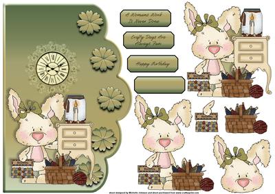 Crafty Days Are Always Fun Scallope Curve Card 1